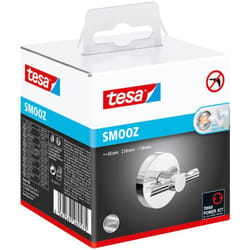 Tesa - smooz Gancio per Accappatoio - Portasciugamano Adesivo di Alta Qualità per Appendere Accappatoi e Asciugamani - Inossidabile - Impermeabile