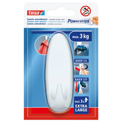 TESA Powerstrips Interno Gancio da parete Bianco
