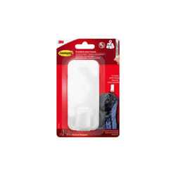 Gancio Command bianco, extra-large xl Heavy Duty, 1 gancio + 2 strisce adesive, per oggetti da interno e altri oggetti fino a 4,5 kg, senza chiodi,