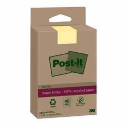 Post-It 4645-RSSCY4, Rettangolo, Giallo, 100%, 102 mm, 152 mm, 45 fogli