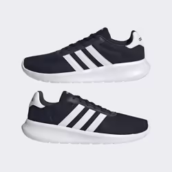 Adidas Lite Racer 3.0 scarpa sportiva Maschio Nero, Bianco - Vista aggiuntiva 7