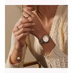 Fossil Scarlette Mini Orologio bracciale Femmina Quarzo Oro, Argento - Vista aggiuntiva 4
