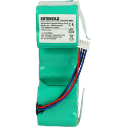 Extensilo - batteria sostituisce Ecovacs 10001568, 10002167, ZJ1517-HFR, DD3G, DD4G, DM88 per home cleaner (3500mAh, 12V, NiMH)