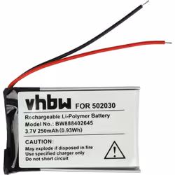 vhbw - the clever way - Batteria ricaricabile di ricambio, compatibile e di alta qualità, ad alta capacità, per computer GPS ...