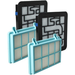 Vhbw - 6x filtro compatibile con Philips PowerPro Active FC9556/09 aspirapolvere - filtro hepa, filtro salva-motore, filtro di spugna