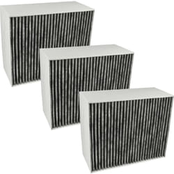Vhbw - 3x filtro a carboni attivi sostituisce Bosch DZZ1XX1B6, 00678460, DSZ5201 per cappe aspiranti - 22,7 x 18,9 x 10 cm