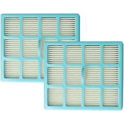 2x filtro compatibile con Philips Easy Life FC8134/01, FC8130/01, FC8132/01, FC8131/01, FC8133/01 aspirapolvere - filtro hepa blu / bianco - Vhbw