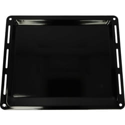 Teglia sostituisce Whirlpool 481010640958, 481010657929 per forno - 44,5 x 37,5 x 2,5 cm, antiaderente, smaltata, nero - Vhbw
