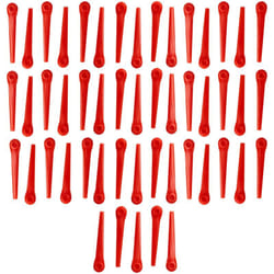 Vhbw - 50x lama di ricambio sostituisce Gardena RotorCut 5368-20 per tagliabordi - arancione, in plastica