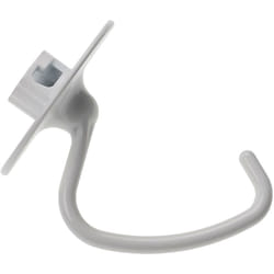 Vhbw - gancio compatibile con KitchenAid Artisan 5KSM125ECU, 5KSM125EER, 5KSM150PSE robot da cucina - Attacco, 14,5 x 12 cm, alluminio bianco