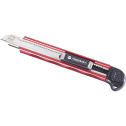 Toolcraft TO-6623451 Taglierino Nero, Rosso, Argento Taglierino a lama retrattile