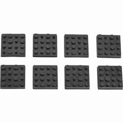 Renkforce RF-4491740, Nero, Gomma, 8 pz, 1 cm, 39 mm, 39 mm