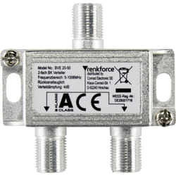 Renkforce RF-4491742 cavo splitter o combinatori Splitter per cavo Argento