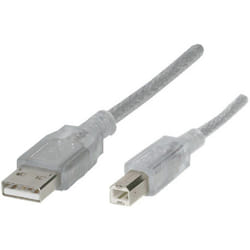 Renkforce RF-4538146 cavo USB USB 2.0 5 m USB A USB B Trasparente