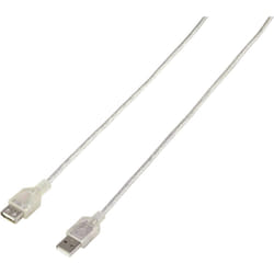 Renkforce RF-4538150 cavo USB USB 2.0 4,5 m USB A Trasparente
