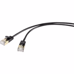 Renkforce RF-4538186, 0,5 m, Cat8.1, F/FTP (FFTP), RJ-45, RJ-45, Nero