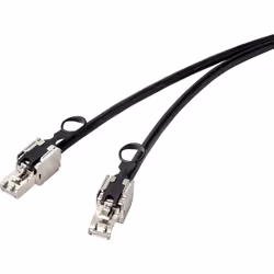 Renkforce RF-4538222, 10 m, Cat6a, S/FTP (S-STP), RJ-45, RJ-45, Nero
