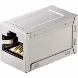 Renkforce RF-4562732, Piatto, Metallico, RJ-45, RJ-45, Femmina, Femmina