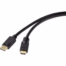 Renkforce RF-4581870, 10 m, HDMI tipo A (Standard), HDMI tipo A (Standard), Nero