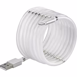 Renkforce TO-6897012, 1 m, Lightning, USB A, Maschio, Maschio, Bianco