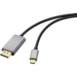 Renkforce RF-4600982 cavo e adattatore video 2 m USB tipo-C DisplayPort Nero