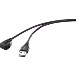Renkforce RF-4609276, 1 m, USB C, USB A, USB 2.0, 0,48 Gbit/s, Nero