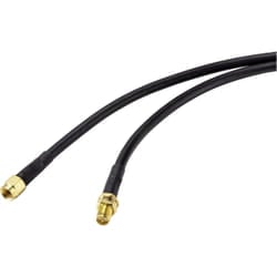 SpeaKa Professional SP-9226156 cavo coassiale RG-58/U 1 m RP-SMA Nero