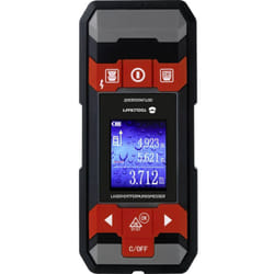 Toolcraft - Rilevatore di tubi e cavi incl. telemetro laser ldm D30 Adatto per metalli non ferrosi, cavi sotto tensione,