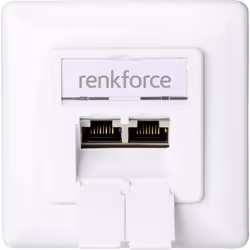 Renkforce RF-4697900, RJ-45, 6a, Bianco, 80 mm, 80 mm