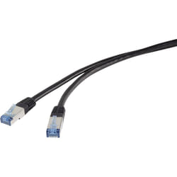 Renkforce RF-4673690 cavo di rete Nero 5 m Cat6a S/FTP (S-STP)