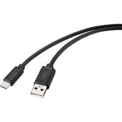 Renkforce RF-4695144 cavo USB USB 2.0 2 m USB A USB C Nero