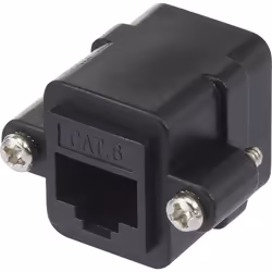 Renkforce RF-4712202, Piatto, Nero, RJ-45, RJ-45, Femmina, Femmina