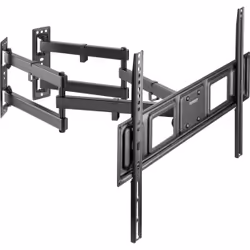 SpeaKa Professional SP-TVM-204, 75 x 75 mm, 600 x 400 mm, -15 - 5°, -45 - 45°, Caldaie, Nero