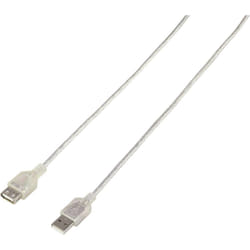 Renkforce RF-4737362 cavo USB USB 2.0 1,8 m USB A Trasparente