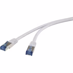 Renkforce RF-4737368, 1 m, Cat6a, S/FTP (S-STP), RJ-45, RJ-45, Bianco