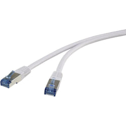 Renkforce RF-4737368 cavo di rete Bianco 1 m Cat6a S/FTP (S-STP)