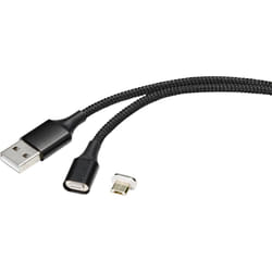 Renkforce RF-4746074 cavo USB USB 2.0 1 m USB A Micro-USB B Nero