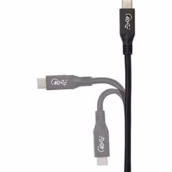 Renkforce RF-4870098 cavo USB USB4 Gen 2x2 0,8 m USB C Nero - Vista aggiuntiva 3