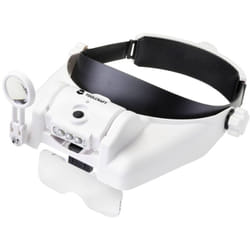 Toolcraft - TO-7440588 Lampada led frontale con illuminazione led Ingrandimenti: 3.5 x, 2.5 x, 2.0 x, 1.5 x, 1.0 x Lente: