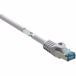 Renkforce RF-5043948, 10 m, Cat6a, S/FTP (S-STP), RJ-45, RJ-45, Grigio