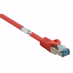 Renkforce RF-5043972, 1 m, Cat6a, S/FTP (S-STP), RJ-45, RJ-45, Rosso