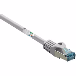 Renkforce RF-5047494, 0,5 m, Cat6a, S/FTP (S-STP), RJ-45, RJ-45, Grigio