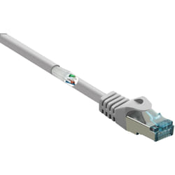 Renkforce RF-5047494 cavo di rete Grigio 0,5 m Cat6a S/FTP (S-STP)