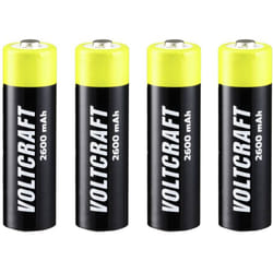 Voltcraft - Endurance Batteria ricaricabile Stilo (aa) NiMH 2600 mAh 1.2 v 4 pz.