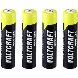 Voltcraft - Endurance HR03 Batteria ricaricabile Ministilo (aaa) NiMH 1000 mAh 1.2 v 4 pz.