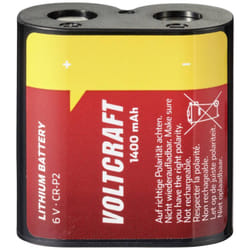 Voltcraft - CRP2 Batteria per fotocamera cr-p 2 Litio 1400 mAh 6 v 1 pz.