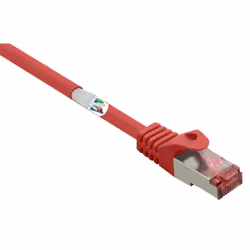 Renkforce RF-5136974, 1 m, Cat6a, S/FTP (S-STP), RJ-45, RJ-45, Rosso