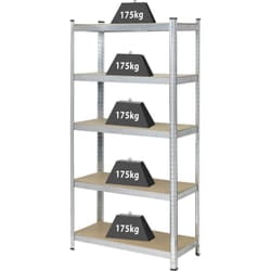 TO-7863108 Scaffale per carichi pesanti 175 kg (l x a x p) 900 x 1800 x 400 mm Metallo, mdf galvanizzato Zinc - Toolcraft