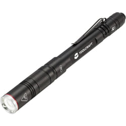 Toolcraft - TO-8254890 Lampada a forma di penna Penlight a batteria ricaricabile smd led Nero
