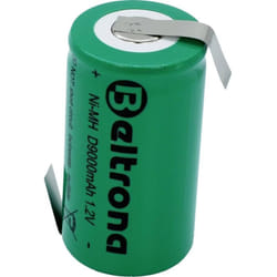 Beltrona - D9000 Batteria ricaricabile speciale Torcia (d) linguette a saldare a z NiMH 1.2 v 9000 mAh